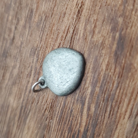 Antique‎ sterling silver heart charm pendant